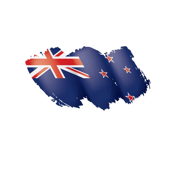 New Zealand flag, vector illustration on a white background. — Stock Vector