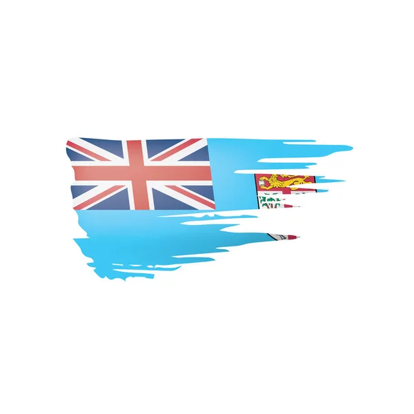 Fiji-Flagge, Vektor-Illustration auf weißem Hintergrund. — Stockvektor