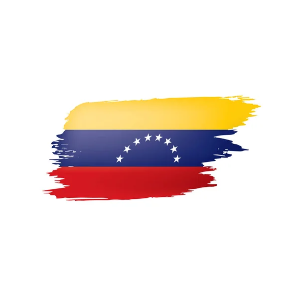 Флаг Венесуэлы, векторная иллюстрация на белом фоне . — стоковый вектор