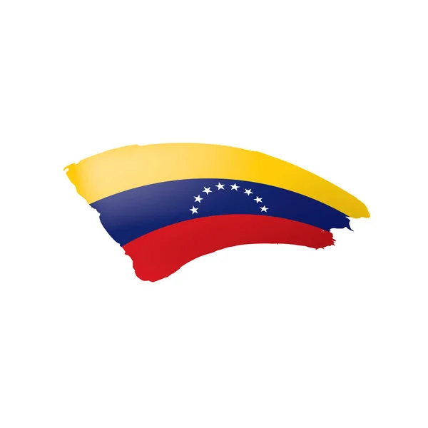 委内瑞拉旗子, 矢量例证在白色背景. — 图库矢量图片