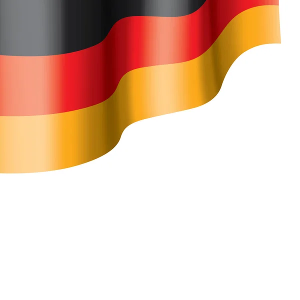 Bandera de Alemania, ilustración vectorial sobre fondo blanco — Archivo Imágenes Vectoriales