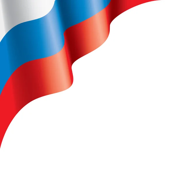 Rusland vlag, vector illustratie op een witte achtergrond — Stockvector