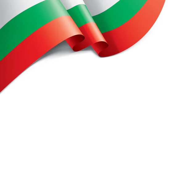 Drapeau Bulgarie, illustration vectorielle sur fond blanc — Image vectorielle