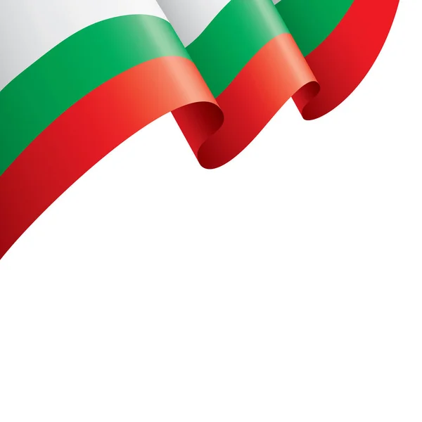 Drapeau Bulgarie, illustration vectorielle sur fond blanc — Image vectorielle