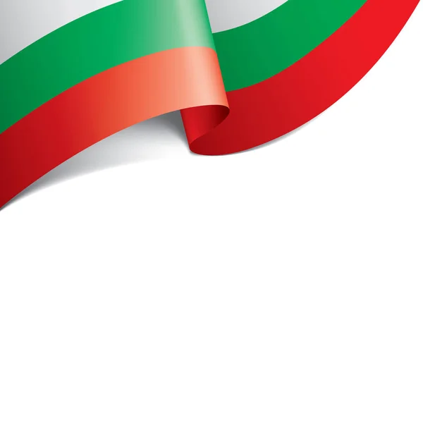 Drapeau Bulgarie, illustration vectorielle sur fond blanc — Image vectorielle