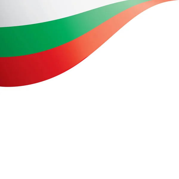 Bulgarije vlag, vector illustratie op een witte achtergrond — Stockvector