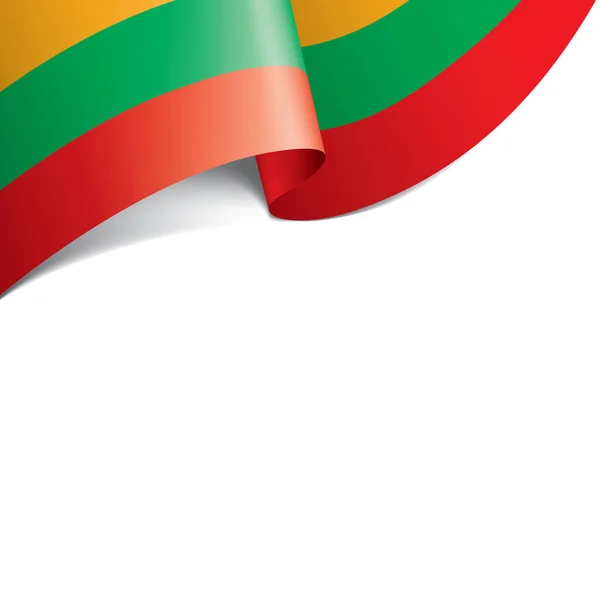 Lithuania flag, vector illustration on a white background. — Stock Vector