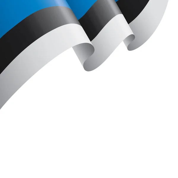 Flaga Estonii, ilustracja wektora na białym tle — Wektor stockowy
