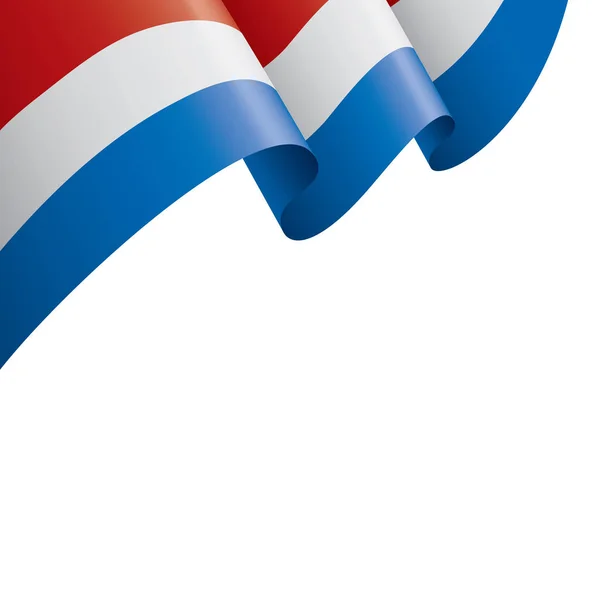Флаг Нидерландов, векторная иллюстрация на белом фоне — стоковый вектор