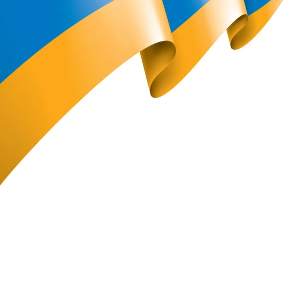 Bandeira da Ucrânia, ilustração vetorial sobre um fundo branco — Vetor de Stock