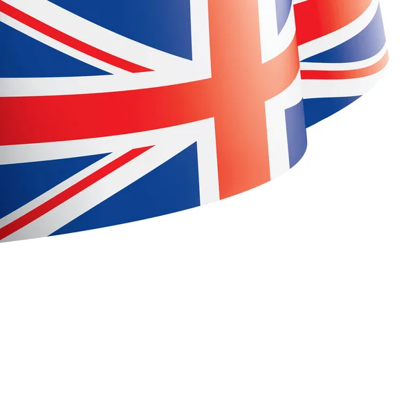 Flagge Großbritanniens, Vektorabbildung auf weißem Hintergrund — Stockvektor