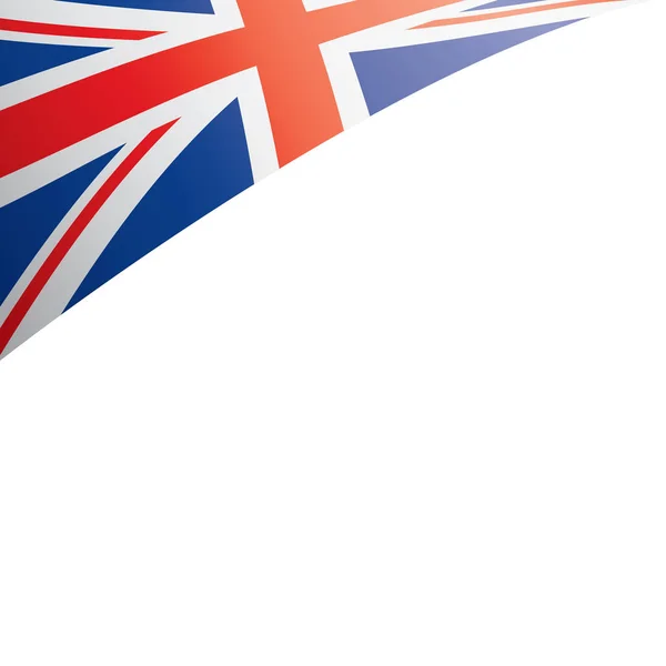 Flagge Großbritanniens, Vektorabbildung auf weißem Hintergrund — Stockvektor