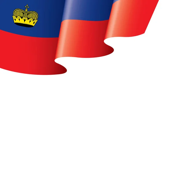 Liechtenstein flag, vector illustration on a white background. — Stock Vector