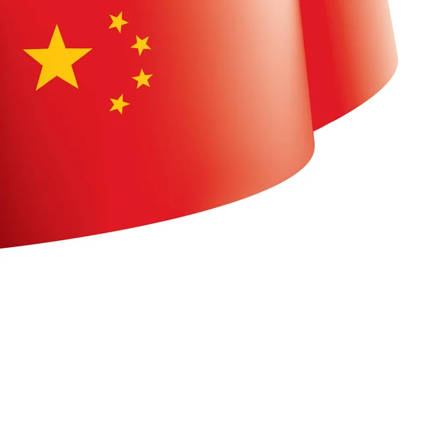 Bandeira da China, ilustração vetorial sobre um fundo branco. — Vetor de Stock
