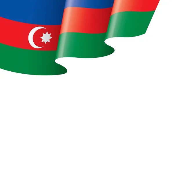 Флаг Азербайджана, векторная иллюстрация на белом фоне — стоковый вектор