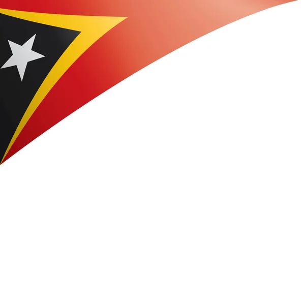 Bandeira timor leste, ilustração vetorial sobre um fundo branco — Vetor de Stock