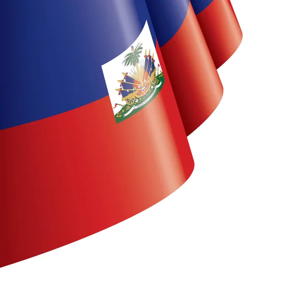 Haiti flaga, wektor ilustracja na białym tle — Wektor stockowy
