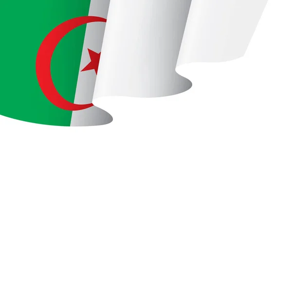 Bandeira da Argélia, ilustração vetorial sobre um fundo branco — Vetor de Stock