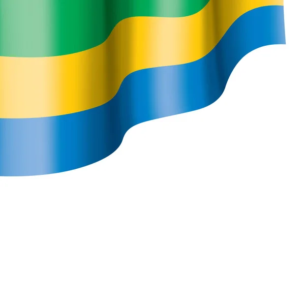 Gabon flag, vector illustration on a white background. — Stock Vector