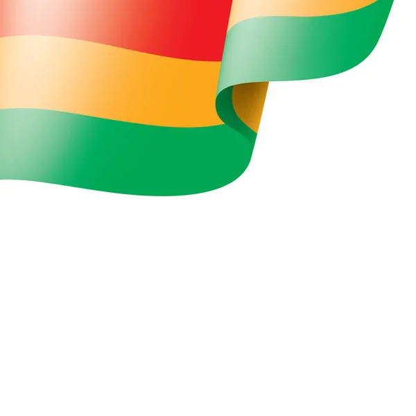 Bandera de Bolivia, ilustración vectorial sobre fondo blanco . — Archivo Imágenes Vectoriales