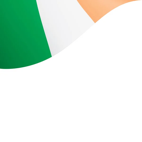 Флаг Ирландии, векторная иллюстрация на белом фоне — стоковый вектор