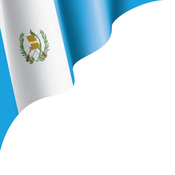 Bandera de Guatemala, ilustración vectorial sobre fondo blanco — Archivo Imágenes Vectoriales