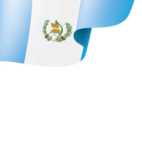 Bandera de Guatemala, ilustración vectorial sobre fondo blanco — Archivo Imágenes Vectoriales