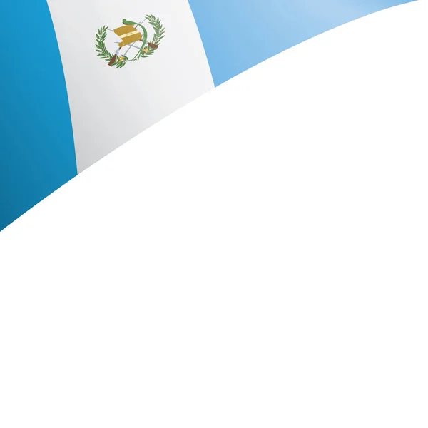 Прапор Гватемали, Векторні ілюстрації на білому фоні — стоковий вектор