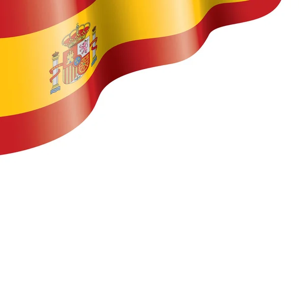 Bandera de España, ilustración vectorial sobre fondo blanco — Archivo Imágenes Vectoriales