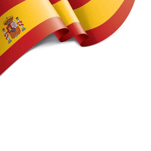 Spain flag, vector illustration on a white background — Stock Vector