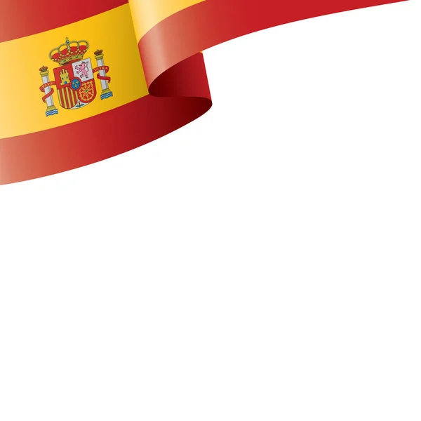 Bandera de España, ilustración vectorial sobre fondo blanco — Vector de stock