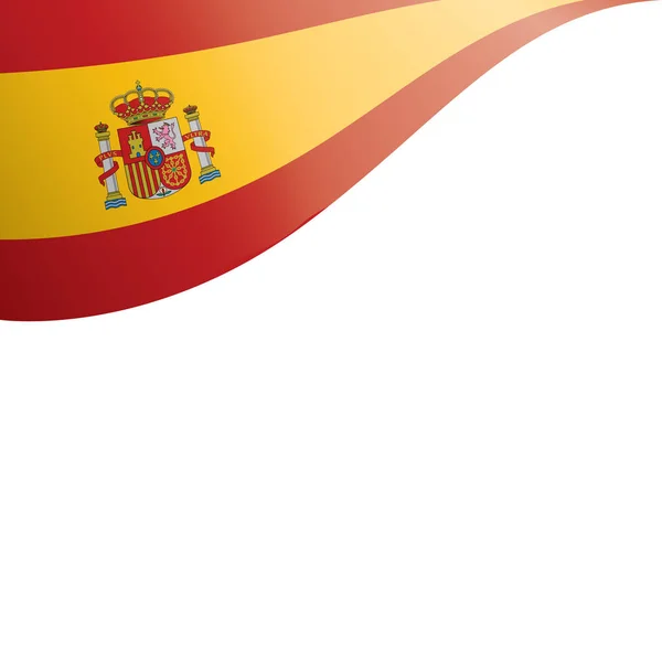 Bandera de España, ilustración vectorial sobre fondo blanco — Vector de stock