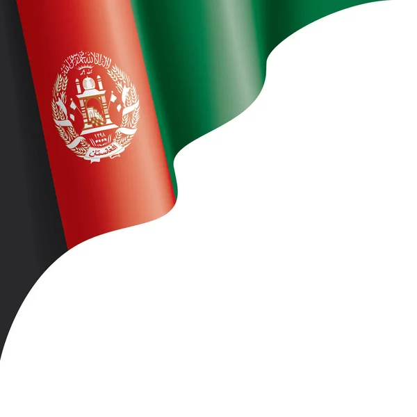 Bandera de Afganistán, ilustración vectorial sobre fondo blanco — Vector de stock