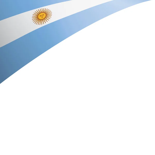 Bandeira da Argentina, ilustração vetorial sobre fundo branco — Vetor de Stock