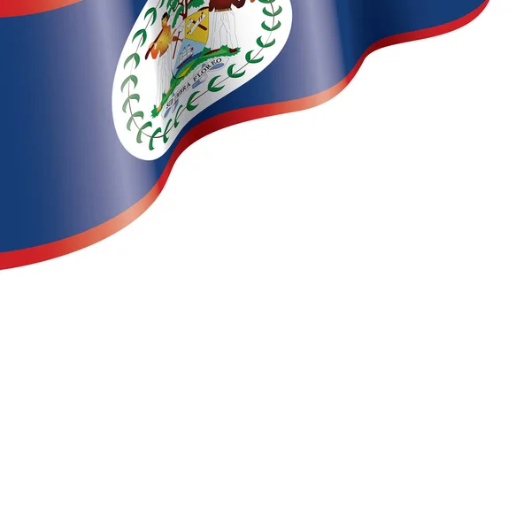 Прапор Белізу, Векторні ілюстрації на білому фоні — стоковий вектор