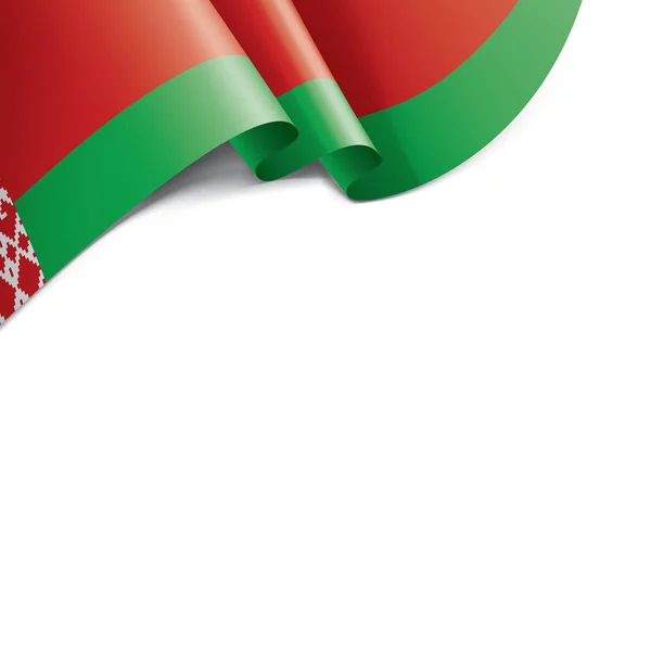 Drapeau du Belarus, illustration vectorielle sur fond blanc — Image vectorielle