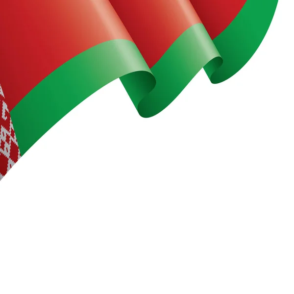 Λευκορωσία σημαία, εικονογράφηση διάνυσμα σε λευκό φόντο — Διανυσματικό Αρχείο