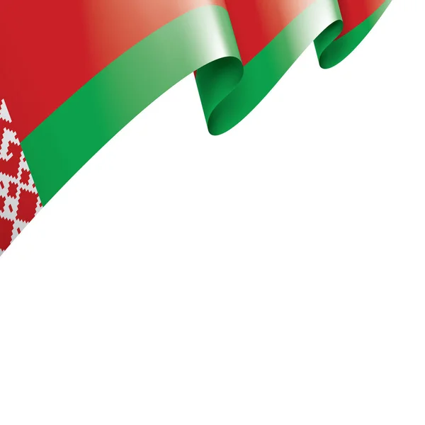 Drapeau du Belarus, illustration vectorielle sur fond blanc — Image vectorielle