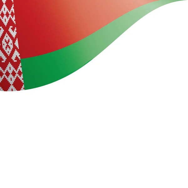 Drapeau du Belarus, illustration vectorielle sur fond blanc — Image vectorielle