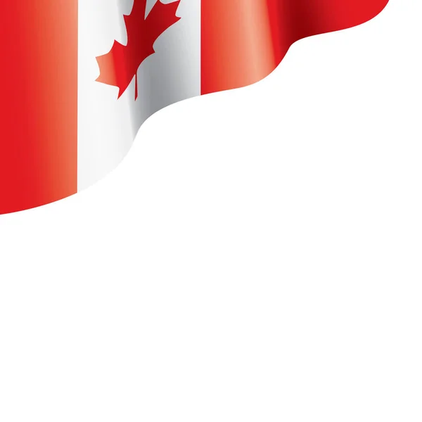 Canada vlajka, vektorové ilustrace na bílém pozadí — Stockový vektor