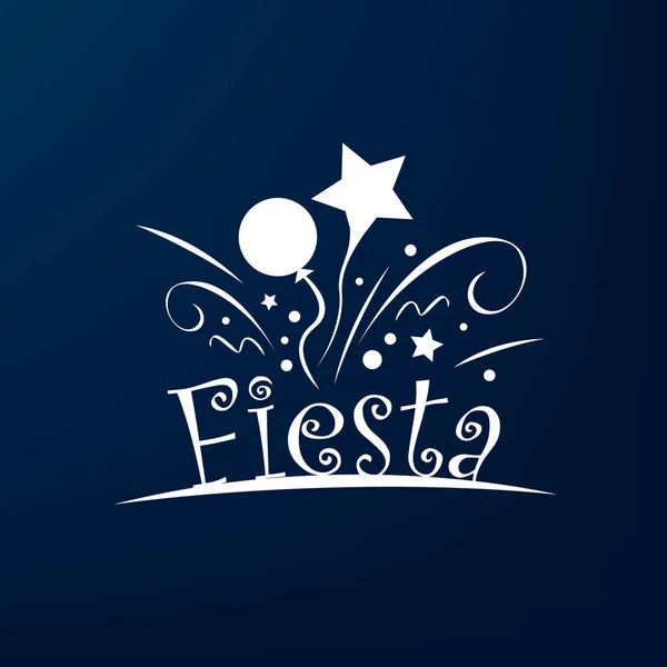 Abstraktes Logo für die Fiesta. Vektorillustration. — Stockvektor