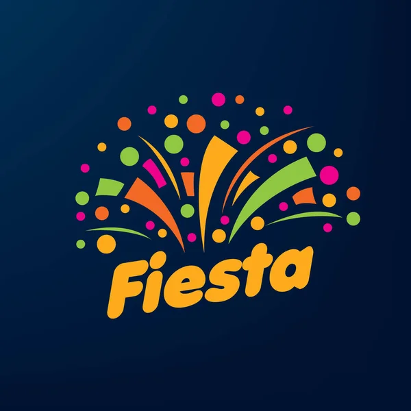 Анотація логотип для Fiesta. Векторні ілюстрації. — стоковий вектор