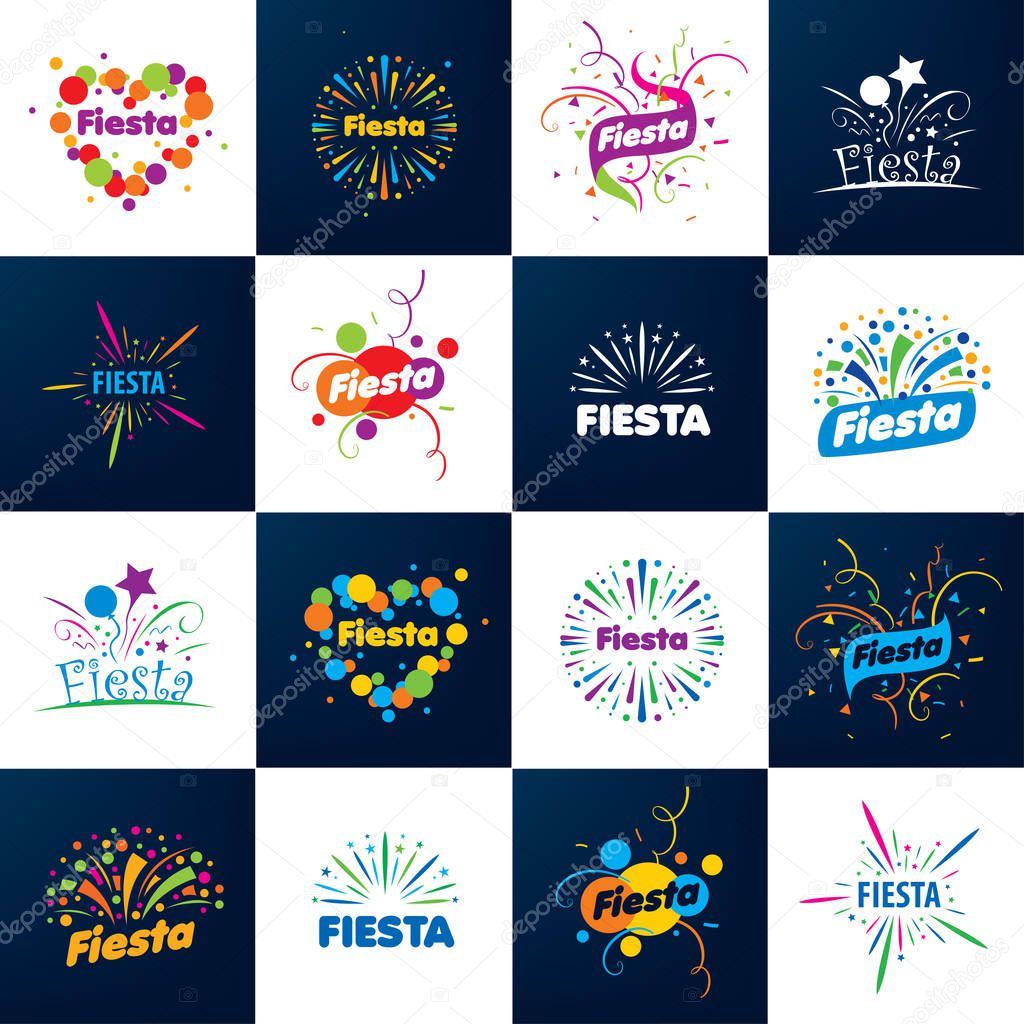 Abstract logo for the Fiesta. Vector illustration