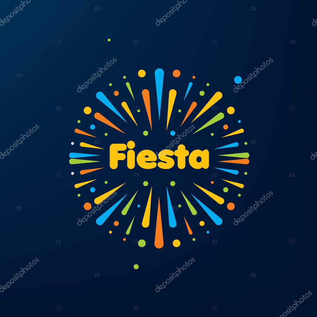 Abstract logo for the Fiesta. Vector illustration