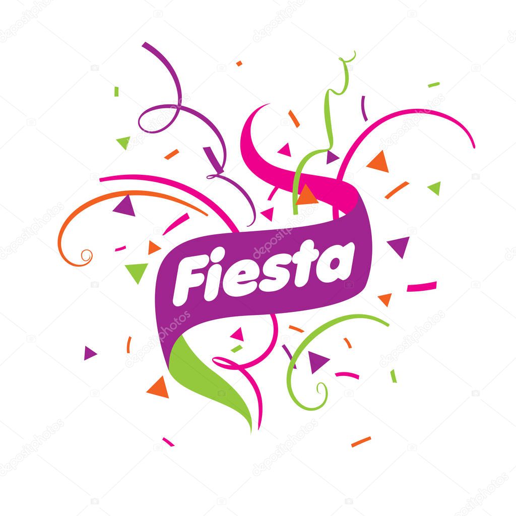 Abstract logo for the Fiesta. Vector illustration