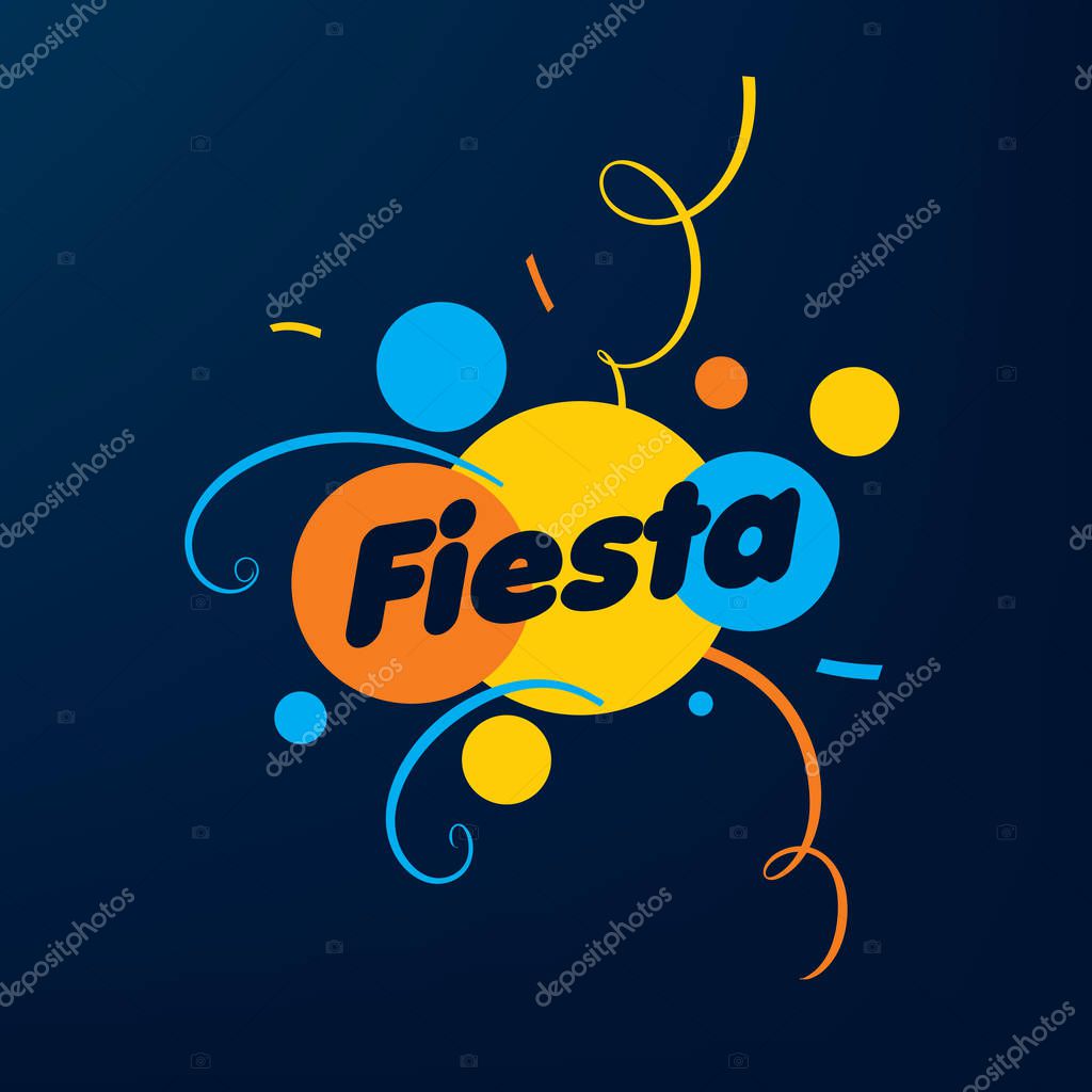 Abstract logo for the Fiesta. Vector illustration