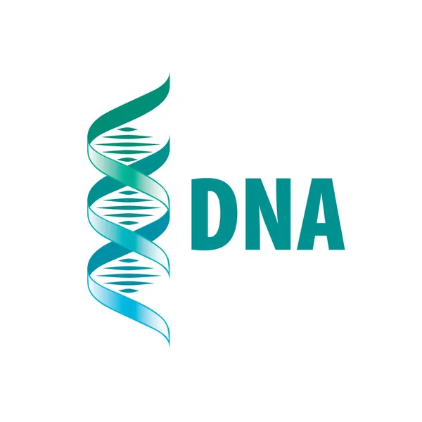 Firma la forma de un ADN en espiral. Ilustración vectorial . — Archivo Imágenes Vectoriales