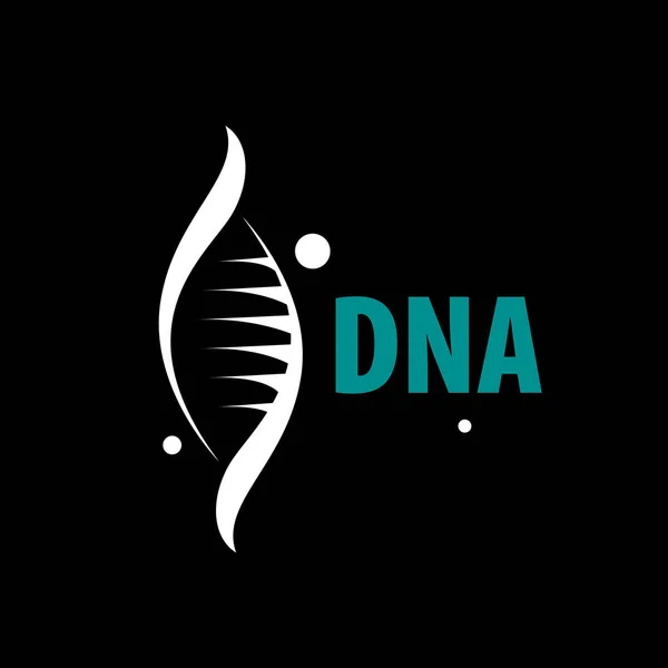 在螺旋 Dna 的形状上签名。向量例证. — 图库矢量图片