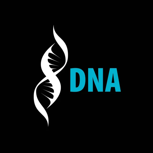 Assine na forma de um DNA espiral. Ilustração vetorial . —  Vetores de Stock