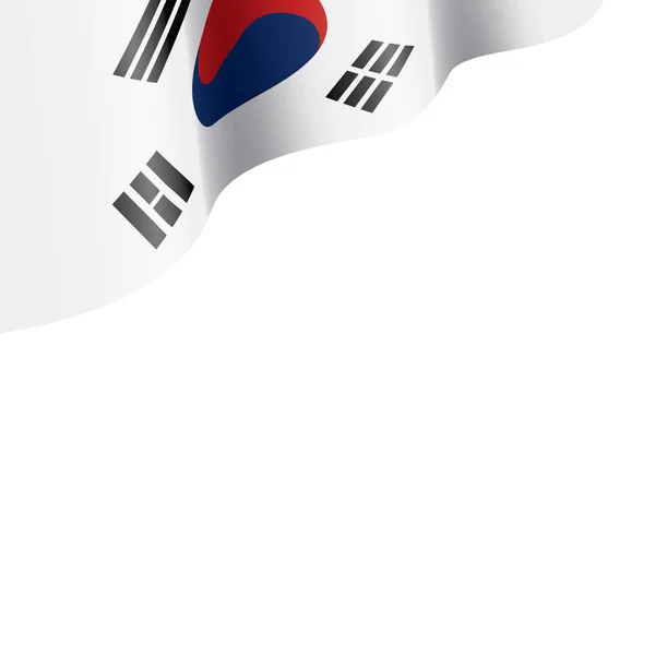 Bandera de Corea del Sur, ilustración vectorial sobre fondo blanco — Vector de stock